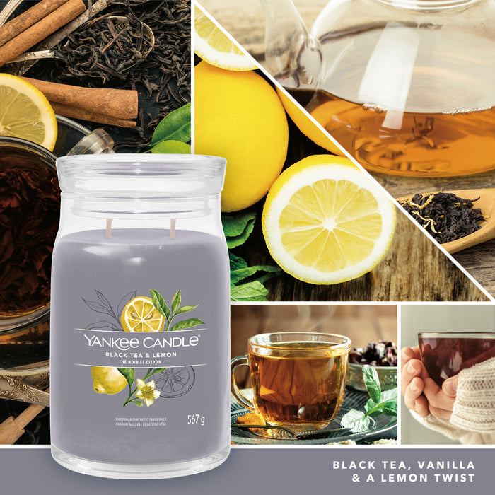 Yankee Candle Black Tea &amp; Lemon Signature Large Jar