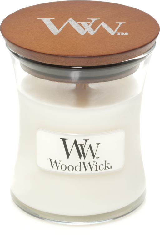 WoodWick White Teak Mini Candle