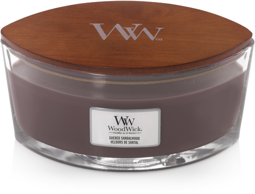 Woodwick Sueded Sandalwood Ellipse Candle