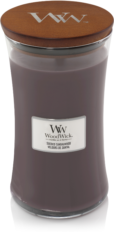 Woodwick Sueded Sandalwood Large Candle