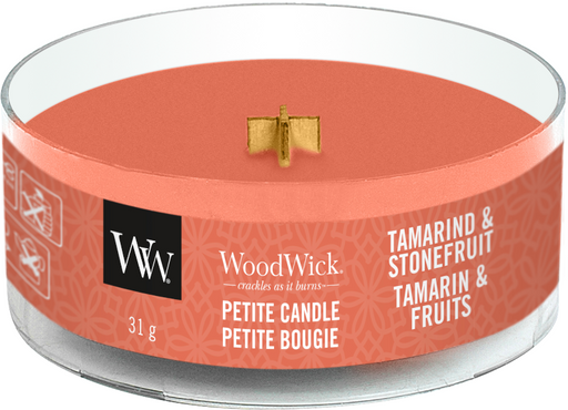 Woodwick Tamarind & Stonefruit Petite Candle